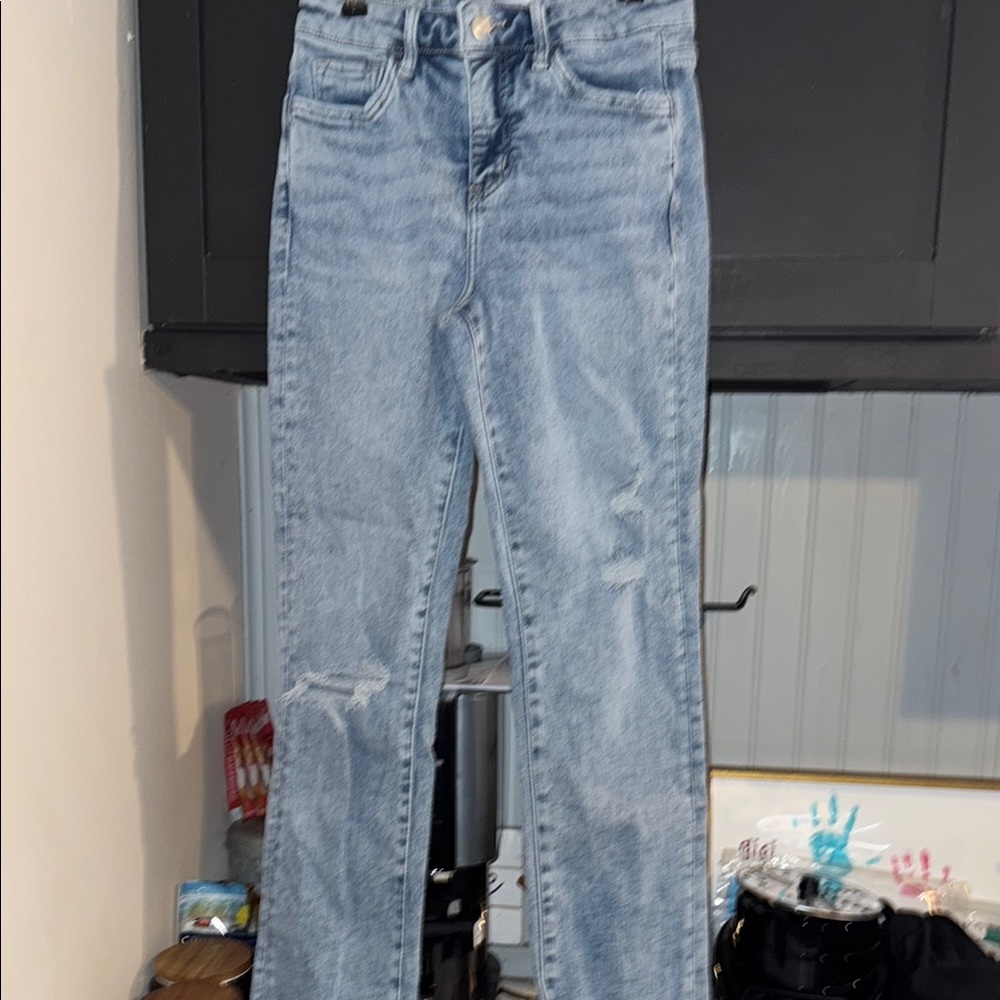 VERVET BY FLYING MONKEY Blue Straight Leg Jeans